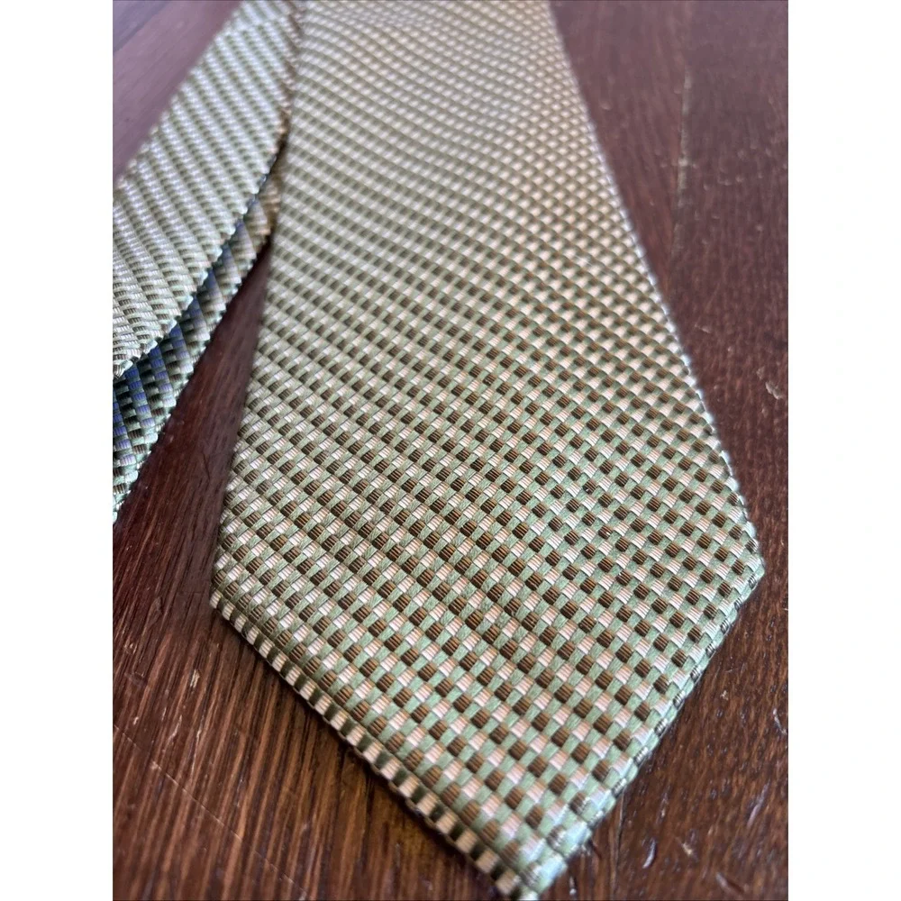 Geoffrey Beene Tie, Light Green 100%‎ Silk